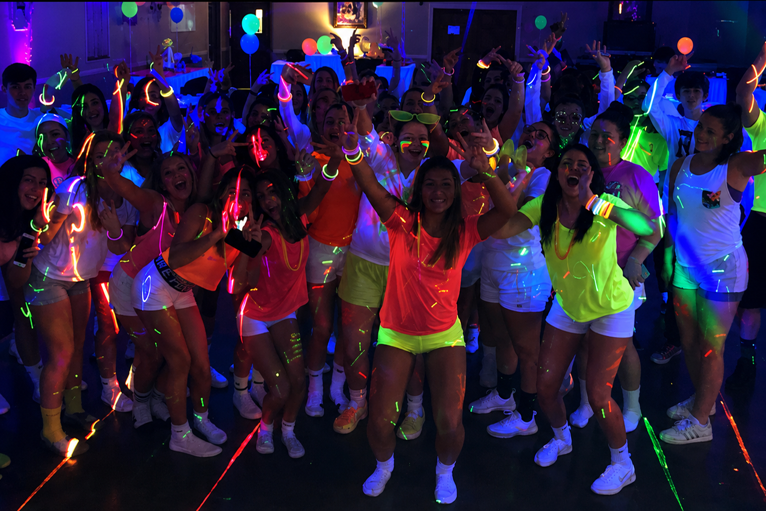 Glow Up Sweet 16 Blacklight Party
