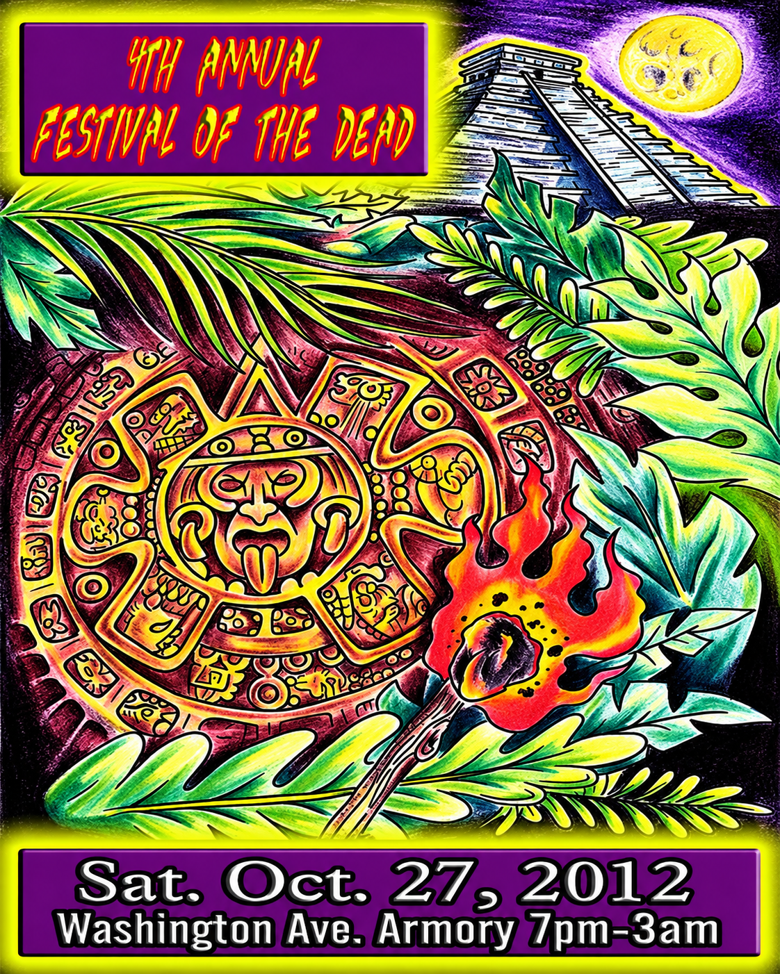 4th Annual Festival of the Dead 2012 event poster