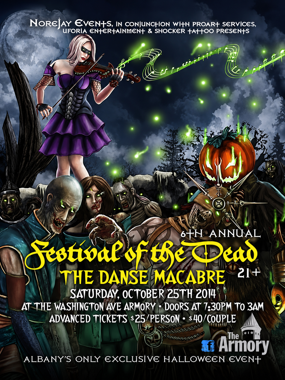 The 6th Annual Festival of the Dead front event poster